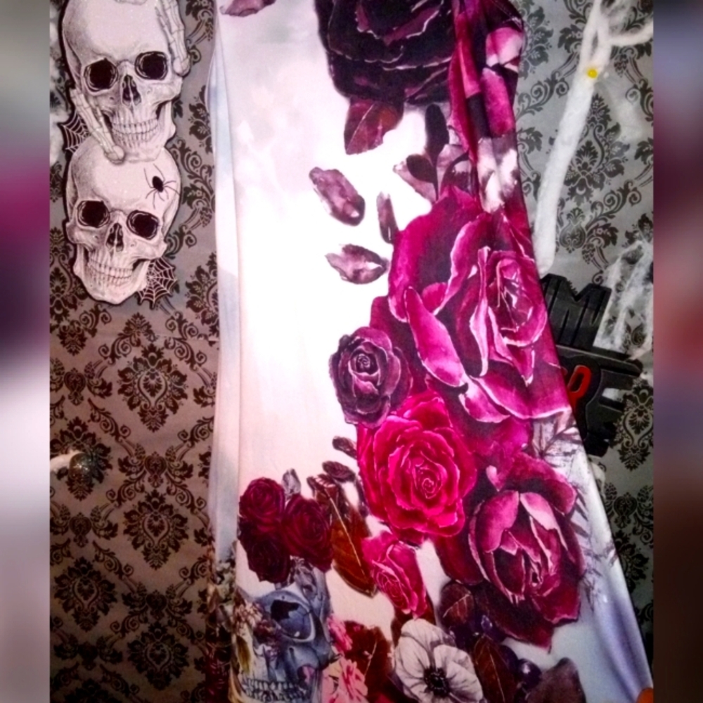 Skeleton And Roses Cami Dress - Picture 6 of 9